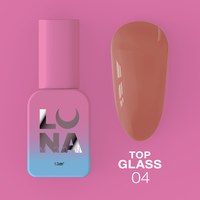 Изображение  Top for gel polish LUNAMoon Top Glass No. 4, 13 ml, Volume (ml, g): 13, Color No.: 4