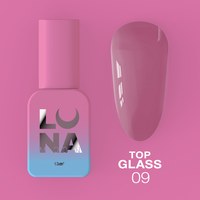 Изображение  Top for gel polish LUNAMoon Top Glass No. 9, 13 ml, Volume (ml, g): 13, Options: 9