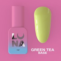 Зображення  Камуфлююча база для гель-лаку LUNAMoon Green Tea Base, 13 мл, Об'єм (мл, г): 13, Цвет №: Green Tea, Колір: Оливковый