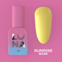 Изображение  Camouflage base for gel polish LUNAMoon Sunrise Base, 13 ml, Volume (ml, g): 13, Options: Sunrise, Color: Yellow