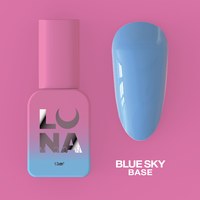 Изображение  Камуфлирующая база для гель-лака LUNAMoon Blue Sky Base, 13 мл, Объем (мл, г): 13, Цвет №: Blue Sky, Цвет: Голубой