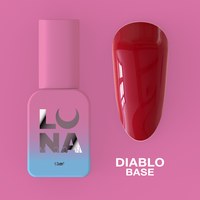 Изображение  Camouflage base for gel polish LUNAMoon Diablo Base, 13 ml, Volume (ml, g): 13, Color No.: Diablo, Color: burgundy