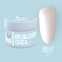 Зображення  Гель-желе для нігтів LUNAMoon Jelly Gelly №2, 15 мл, Об'єм (мл, г): 15, Цвет №: 02, Колір: Білий