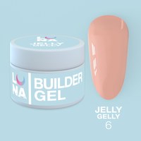Изображение  Gel-jelly for nails LUNAMoon Jelly Gelly No. 6, 15 ml, Volume (ml, g): 15, Color No.: 6, Color: Peach
