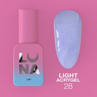 Изображение  Liquid modeling gel for nails LUNAMoon Light Acrygel No. 28, 13 ml, Volume (ml, g): 13, Color No.: 28, Color: Violet