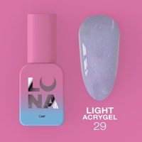 Зображення  Рідкий гель моделюючий для нігтів LUNAMoon Light Acrygel №29, 13 мл, Об'єм (мл, г): 13, Цвет №: 29, Колір: Рожевий