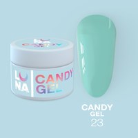 Изображение  Гель для наращивания ногтей LUNAMoon Candy Gel №23, 15 мл, Объем (мл, г): 15, Вариант: 23, Цвет: Зелёный