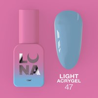 Зображення  Рідкий гель моделюючий для нігтів LUNAMoon Light Acrygel №47, 13 мл, Об'єм (мл, г): 13, Цвет №: 47, Колір: Синій