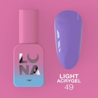 Изображение  Жидкий гель моделирующий для ногтей LUNAMoon Light Acrygel №49, 13 мл, Объем (мл, г): 13, Цвет №: 49, Цвет: Фиолетовый