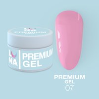 Изображение  Gel for nail extension LUNAMoon Premium Gel No. 7, 15 ml, Volume (ml, g): 15, Options: 7