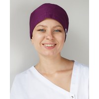 Зображення  Медична шапочка фіолетова, "БІЛИЙ ХАЛАТ" 169-335-667, Колір: фіолетовий
