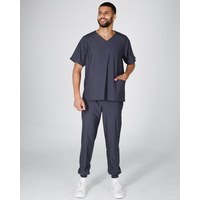 Изображение  Medical men's suit Arizona graphite s. 46, "WHITE COAT" 482-503-924, Size: 46, Color: graphite