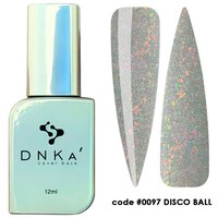 Зображення  Камуфлююча база для гель-лаку DNKa Cover Base №0097 Disco Ball, 12 мл, Об'єм (мл, г): 12, Цвет №: 0097