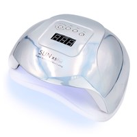 Изображение  Lamp for manicure LED/UV Sun X5 Plus 54 W silver holographic