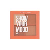 Изображение  Набор румян для лица Pastel Show Your Mood Wild Blush Palette Coral, 4*4.3 г