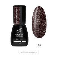 Изображение  Gel nail polish Siller Blossom No. 02, 8 ml, Volume (ml, g): 8, Color No.: 2
