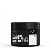 Зображення  Гель - желе, що моделює Siller Nude Jelly Builder Gel №01, 15 мл, Об'єм (мл, г): 15, Цвет №: 01