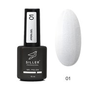 Изображение  Nail gel Siller Pearl Gel No. 01, 15 ml, Volume (ml, g): 15, Color No.: 1