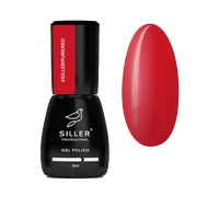 Изображение  Gel nail polish Siller Pure Red, 8 ml, Volume (ml, g): 8, Color No.: Ed