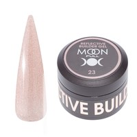 Изображение  Gel for nail extension Moon Full Reflective Builder Gel No. 22 with reflective shimmer, 30 ml, Volume (ml, g): 30, Color No.: 22