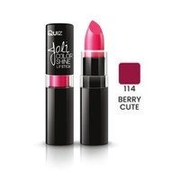 Зображення  Стійка помада для губ Quiz Cosmetics Joli Color Shine Long Lasting Lipstick 114 Berry Cute, 4.2 г, Об'єм (мл, г): 4.2, Варіант: 114