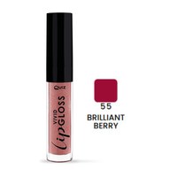 Зображення  Зволожувальний блиск для губ Quiz Cosmetics Vivid Full Brilliant Lipgloss 55 Brilliant Berry, 5 мл, Об'єм (мл, г): 5, Цвет №: 55