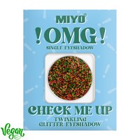 Зображення  Тіні для повік блискучі Miyo !OMG! Check Me Up Twinkling Glitter Eyeshadow 20 Arlekin, 1.3 г, Об'єм (мл, г): 1.3, Цвет №: 20