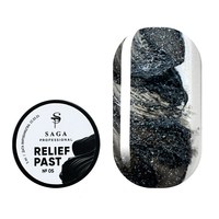 Изображение  Relief paste Saga Relief past No. 05 black, 5 ml, Volume (ml, g): 5, Color No.: 5