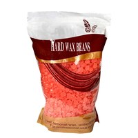 Изображение  Воск 0,5 кг в гранулах для депиляции Hard Wax Beans, Гранат (розовый)