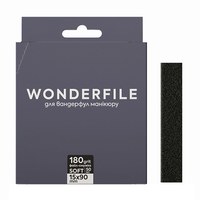 Зображення  Файл-стрічка на піні Wonderfile in black (90х15 мм 180 грит 50 шт) - для пилки 130x15 мм