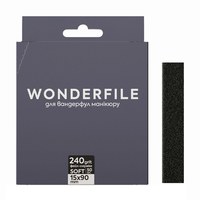 Зображення  Файл-стрічка на піні Wonderfile in black (90х15 мм 240 грит 50 шт) - для пилки 130x15 мм