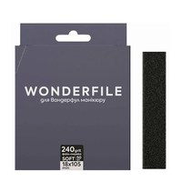 Зображення  Файл-стрічка на піні Wonderfile in black (105х18 мм 240 грит 50 шт) - для пилки 160х18 мм