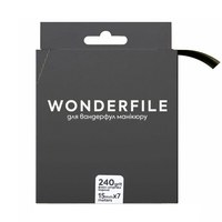 Изображение  Файл-лента для пилки Wonderfile in black (130х15 мм 240 грит 7 метров) 