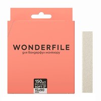 Изображение  Файл-полоска на пене Wonderfile in white (90х15 мм 150 грит 50 шт) - для пилки 130х15 мм