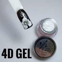 Изображение  Гель-пластилин для дизайна Victoria Avdeeva 4D Gel White белый 8г