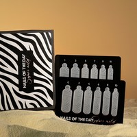 Зображення  Силіконові молди для верхніх форм Nails of the Day Wild Safari Zebra Type 14,12 шт