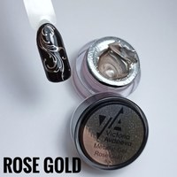 Зображення  Гель-фарба Victoria Avdeeva Metallik Painting Gel Pink Gold рожеве золото, 8 г , Об'єм (мл, г): 8, Колір: Pink Gold