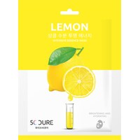 Изображение  Маска тканевая одноразовая для лица JKosmec 5C Lemon Intensive Essence Mask с экстрактом лимона, 25 мл, Аромат: Лимон, Объем (мл, г): 25