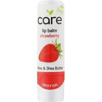 Изображение  Lip balm with aloe and sweet almond oil Quiz Cosmetics Lip Care strawberry, 4 g
