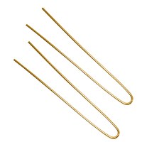 Изображение  Straight hairpins without tips TICO Professional (300581) 80 mm gold, 100 g