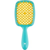 Зображення  Щітка масажна для волосся Janeke Superbrush Turquoise&Yellow 86SP226 TSE бірюзова з жовтим