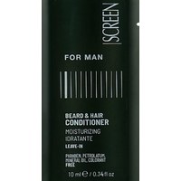 Зображення  Чоловічий незмивний кондиціонер для волосся і бороди Screen For Man Beard & Hair Conditioner, 10 мл, Об'єм (мл, г): 10