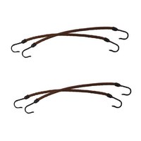 Изображение  Hair elastic bands with hook TICO Professional (300902) brown 13 cm, 6 pcs