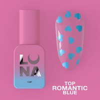 Изображение  Top for gel polish LUNAMoon Top Romantic Blue, 13 ml, Volume (ml, g): 13, Options: Blue