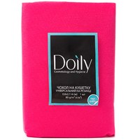 Изображение  Чехол на кушетку Doily 0.8х2.1 м (1 шт/пачка) из спанбонда 80 г/м2 малиновый, Размер простыни: 80 см * 2.1 м, Вариант: Crimson