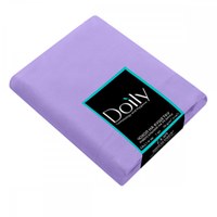 Изображение  Чехол на кушетку Doily 0.8х2.1 м (1 шт/пачка) из спанбонда 80 г/м2 лиловый, Размер простыни: 80 см * 2.1 м, Вариант: Lilac