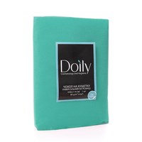 Изображение  Чехол на кушетку Doily 0.8х2.1 м (1 шт/пачка) из спанбонда 80 г/м2 мятный, Размер простыни: 80 см * 2.1 м, Вариант: Mint