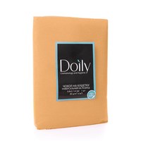 Изображение  Чехол на кушетку Doily 0.8х2.1 м (1 шт/пачка) из спанбонда 80 г/м2 кремовый, Размер простыни: 80 см * 2.1 м, Вариант: Cream