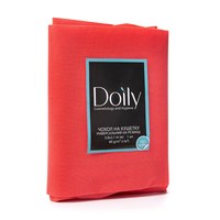 Изображение  Чехол на кушетку Doily 0.8х2.1 м (1 шт/пачка) из спанбонда 80 г/м2 красный, Размер простыни: 80 см * 2.1 м, Вариант: Red
