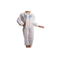 Изображение  Disposable medical gown with knitted cuff Polix Pro&Med (1 piece/pack) L/XL white